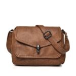 Soft leather trendy retro crossbody fashion bag - imagine 11