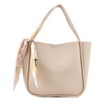 Fashionable Lychee Pattern Hand-Held Shoulder Bag New Simple Silk Scarf Bag All-Match Child Mother Bag Messenger Female Bag - imagine 3