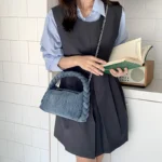 Women's Handbag Twisting Crossbody Bag Flap Tote Spring New Jeans Retro Shoulder Bag - imagine 2