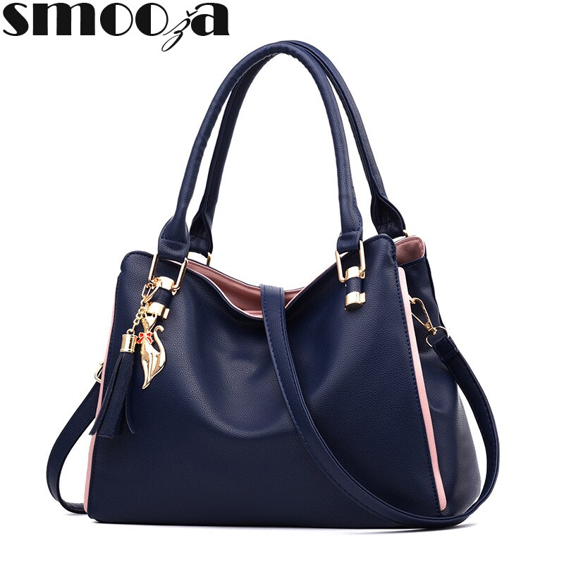 556937743 SMOOZA Women Messenger New Tide Female Top-handle Bag Girls Simple Shoulder Bags Fashion Women Handbags For Lady Totes - imagine 1