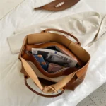 Famous Brand Large Weave Tote Bags High Quality Leather Shoulder Bags for Women Designer Luxury Lady Top-handle Bags Luxury Sac - imagine 4