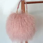 Soft Real Fur wool Chain Shoulder Bag for Women Designer Purses and Handbags Women's Party Clutch Crossbody Bag High Quality - imagine 7