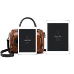 Vintage Women Shoulder Bags With Flower PU Leather Women Bag Large Capacity Luxury Handbags Women Bags Designer Bags - imagine 2