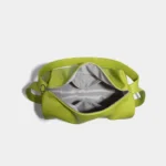Soft Vegant Leather Women's Hobo Bag Large Capacity Green Simple Shoulder Purse Portable Travel Cross Body Handbag - imagine 3