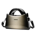 New PU soft leather texture messenger bag fashion simple solid color shoulder bag casual light handbag - imagine 6