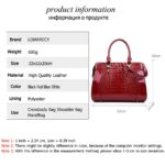 Fashion Crocodile Pattern Ladies Handbag Solid Color Shoulder Bag High Quality Leather Messenger Bags Multifunctional Travel Bag - imagine 4