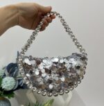 Ultra shiny diamond inlaid underarm bag with rhinestone shoulder bag for carrying - imagine 7