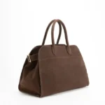 Genuine Leather Women Large Tote Bag Luxury Design Large Capacity Travel Bag Vintage Suede Handbags Crossbody Bag - imagine 6