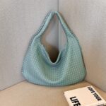 French high-end woven bag for women, versatile and versatile single shoulder underarm bag, niche cross-border texture portable commuting bag - imagine 11