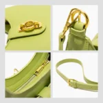 New Stylish Women Half Moon Shoulder Bags High Quality PU Leather Phone Purse Small Tote Handbag Female Crossbody Bag - imagine 6