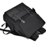 PU Leather Multi-Pockets Adjustable Strap Backpack Bag - imagine 5