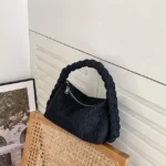 Women's Handbag Twisting Crossbody Bag Flap Tote Spring New Jeans Retro Shoulder Bag - imagine 7