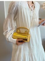 Fashion handbag women's versatile solid color acrylic bag chain strap crossbody bag - imagine 9
