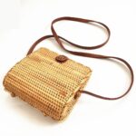 New Rattan Bag Ins rattan bag Women's Bag Diagonal Beach Bag Straw Women's Bag Shoulder Bag - imagine 3