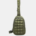 Quilted Nylon Crossbody  Bag