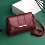 Soft Crossbody Bags For Women Pu Leather Handbags Designer Women Shoulder Bags High Quality Solid Women Messenger Bags - imagine 6