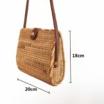 New Rattan Bag Ins rattan bag Women's Bag Diagonal Beach Bag Straw Women's Bag Shoulder Bag - imagine 5