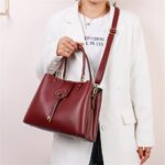 High Quality Exquisite Ladies Handbag Solid Color Shoulder Messenger Bags for Women New Casual Crossbody Bag Purses and Handbags - imagine 3