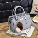 women hairball ornaments totes solid sequined handbag hotsale party purse ladies messenger crossbody shoulder bags - imagine 8