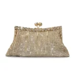 Rhinestone Beading Stylish Woman's Chain Crossbody Purse Shine Female Party Evening Tote Handbag Lady Trend Shoulder Bag
