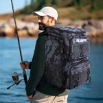 Fishing Backpack with Rod Holder, Tackle Organizer Box & Hiking Storage - imagine 6