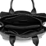 lady elegant real leather handbag for OL office commuter one shoulder bag women aligator black grey green red top-handle bag - imagine 6