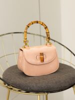 Western style bamboo joint handbag versatile commuting bag single shoulder crossbody saddle bag - imagine 5