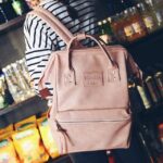 Mummy Diaper Backpacks Fashion Nappy Bag Large Capacity Baby Nursing Handbag High Quality PU Leather Travel Backpack MBG0150 - imagine 9