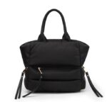 New Winter Space Cotton Handbag Women Casual Totes Bag Down Feather Padded Lady Shoulder Bag Sac A Mian Crossbody Bag