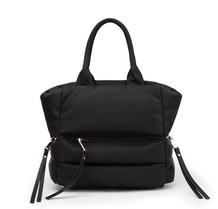 556934789 New Winter Space Cotton Handbag Women Casual Totes Bag Down Feather Padded Lady Shoulder Bag Sac A Mian Crossbody Bag - imagine 1
