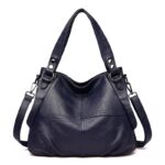 Middle-aged and elderly women's mother bag large capacity shoulder crossbody handbag sheepskin soft leather bag - imagine 3