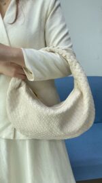 Large size women's woven bag large capacity hand-held armpit bag women's bag - imagine 16