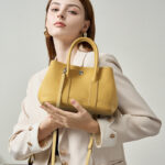 Leather crossbody women's bag hand-held mini garden bag - imagine 3