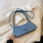 Small PU Leather Underarm Shoulder Bags for Women  Designer Fashion Handbags Trend Ladies Solid Color Crossbody Bag - imagine 8