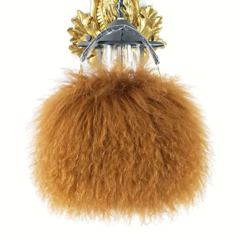 556934985 Soft Real Fur wool Chain Shoulder Bag for Women Designer Purses and Handbags Women's Party Clutch Crossbody Bag High Quality - imagine 1