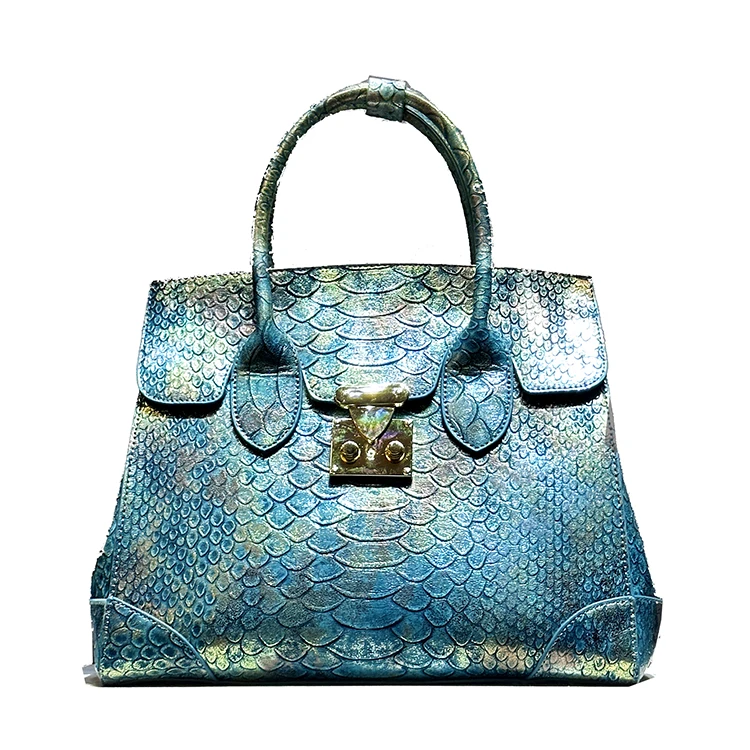 556934094 Luxury Designer Brand New High Quality Leather Snake Print Large Capacity Handbag Fashion Trend Crossbody Bag for Women Hot Sale - imagine 1