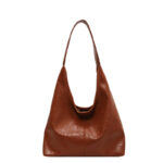 Soft PU Leather Quality Underarm Bag Vintage Wine Red Ladies Shoulder Bag Commuter Large Handbag Bolso Mujer Women's Tote Bag - imagine 9