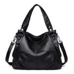 Middle-aged and elderly women's mother bag large capacity shoulder crossbody handbag sheepskin soft leather bag - imagine 2