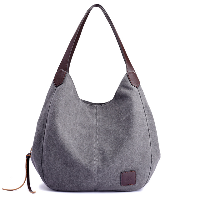 556936969 Piler Large Women Handbag Bag Canvas Zipper Pockets Brand Ladies Shoulder Bags Casual Large Women Bags Luxury Ladies Hand Bags - imagine 1