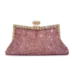 Rhinestone Beading Stylish Woman's Chain Crossbody Purse Shine Female Party Evening Tote Handbag Lady Trend Shoulder Bag - imagine 10