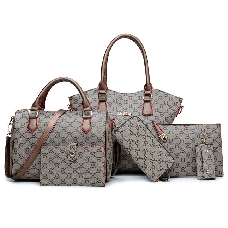 556934809 Women's Handbag Ladies Fashion Should Bags Large Capacity PU leather Messenger Bag A Whole Set - imagine 1