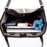 Women's Handbags Ladies Shoulder Bag PU Fashion Hit Color Printing Bottom Wear-resistant Rivets Large Capacity - imagine 6