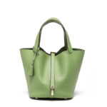 Head layer cowhide bucket bag women's leather high-end handbag - imagine 29
