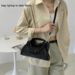 Fashion Triangle Handbag Designer Pleated Shoulder Bag for Women Clutch Purses High Quality Crossbody Bag Satchels Hobo Bags - imagine 4