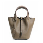 Head layer cowhide bucket bag women's leather high-end handbag - imagine 5