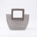 Women Summer Fashion Top-handle Ladies Party Dinner Evening Handmade Exquisite Purses and Handbags - imagine 2