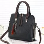 Vintage Leather Ladies HandBags Women Messenger Bags TotesTassel Designer Crossbody Shoulder Bag Boston Hand Bags - imagine 2