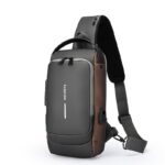 Waterproof Anti Theft Designer Password Lock Bag Usb Crossbody Sling Bags For Men Chest Bags - imagine 8