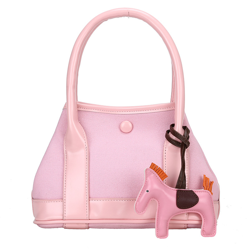 556937038 Fashion Trend Handbag Women's Retro Stitching Handbag Simple Bag New Contrast Color Women's Bag - imagine 1