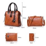 ValenKuci Leather Shoulder Messenger Bag Tote Bag Bolsa 4pcs/Set Women Composite Bag High Quality Ladies Handbag Female set bag - imagine 2
